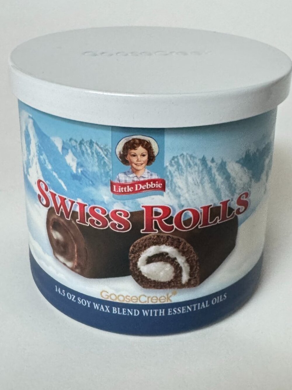 GooseCreek Swiss Rolls Candle 14.5 oz Soy Wax Blend NEW Little Debbie 3-Wick